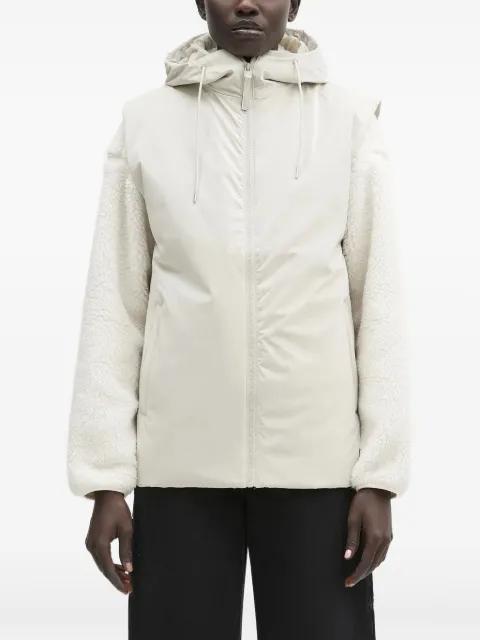 hoodied fleece-sleeve jacket by RAINS