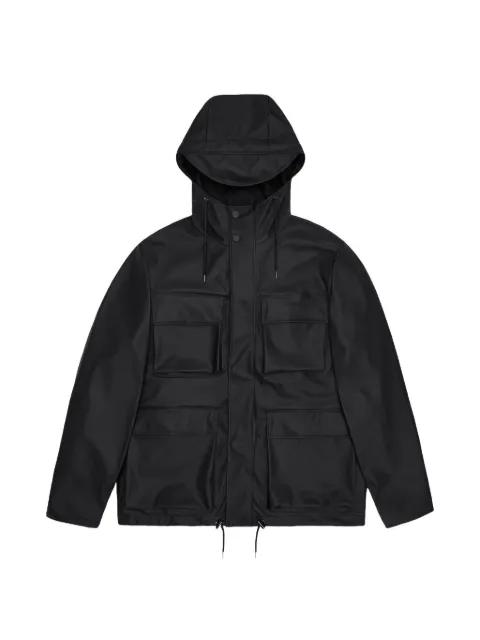 hoodied front-pockets jacket by RAINS