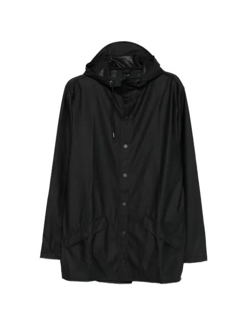 hoodied waterproof jacket by RAINS