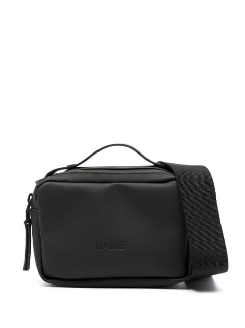 logo-debossed faux-leather shoulder bag by RAINS
