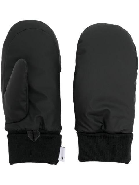 logo-tag padded mittens by RAINS