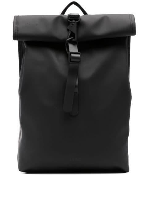 mini Rolltop Rucksack logo-embossed backpack by RAINS
