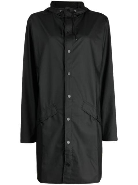 press-stud waterproof jacket by RAINS