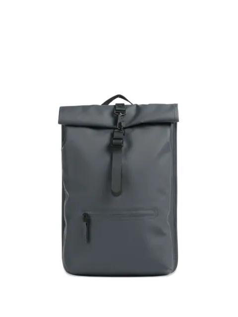roll-top carabiner-clip backpack by RAINS