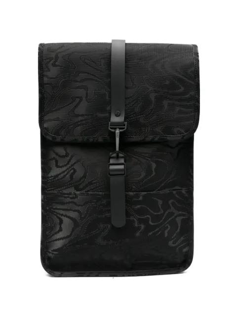 swirl-print buckle-fastening backpack by RAINS