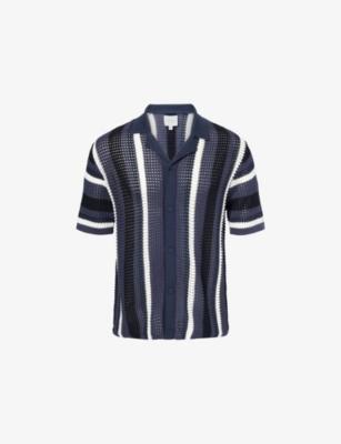 Della Graphic Cotton-Crochet Shirt by RAITH