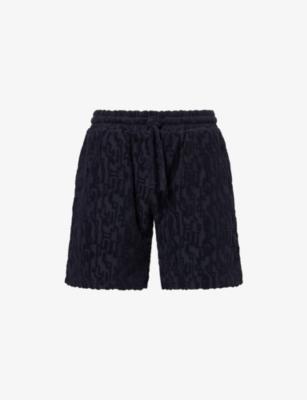 Fausto Flocked Cotton-Blend Shorts by RAITH