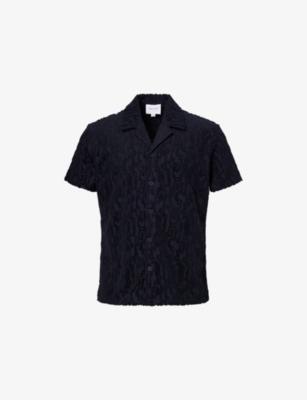 Fausto Flocked Cotton-Blend Top by RAITH