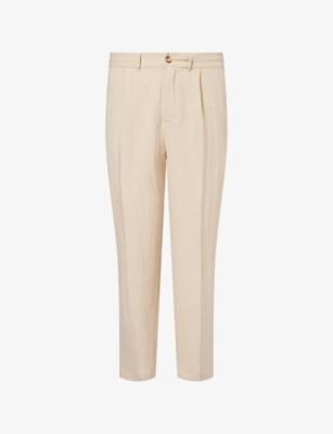 Helio Pleat Relaxed Woven Trousers by RAITH