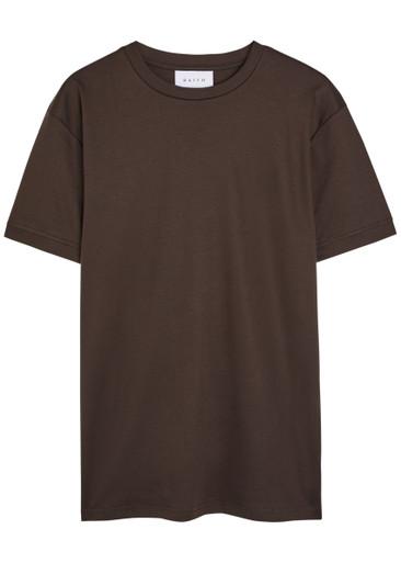 Luxe mercerised cotton T-shirt by RAITH