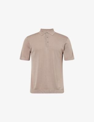 Pablo Short-Sleeve Knitted Polo Top by RAITH