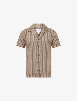 Salvador Camp-Collar Knit-Cotton Shirt by RAITH
