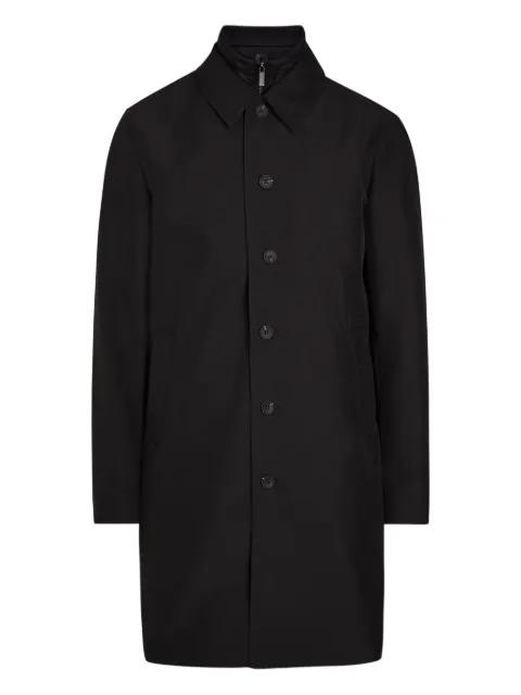 woven button coat by RAITH