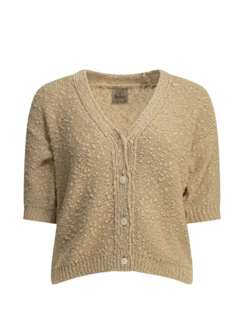 B.B. bobble-knit V-neck cardigan by RAKKI