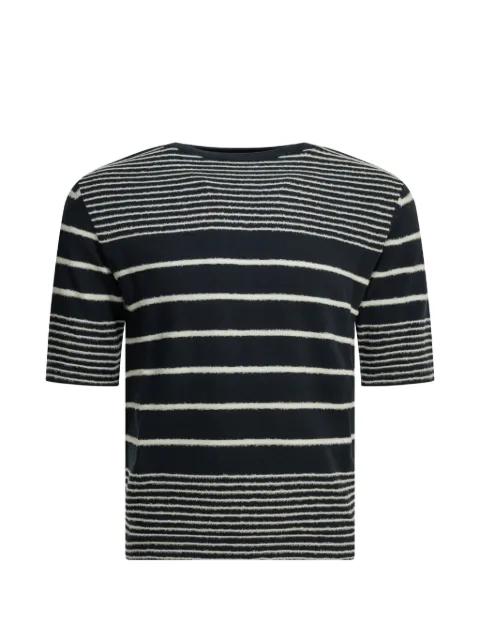 Drummer striped short-sleeve sweater by RAKKI