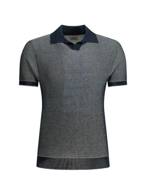 Mercedes 300 two-tone textured polo shirt by RAKKI