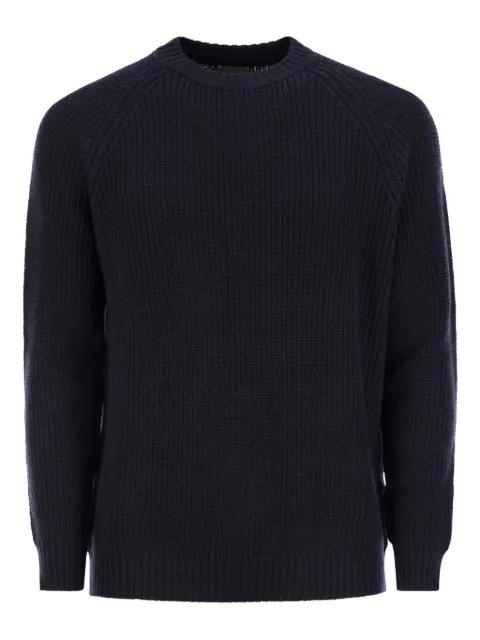 Rebel ribbed crew-neck sweater by RAKKI