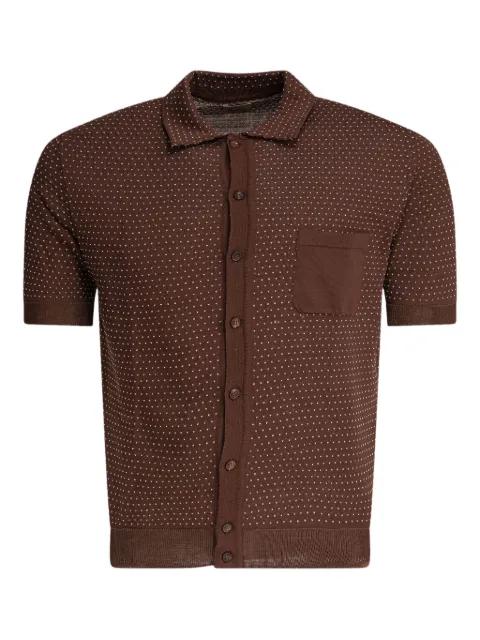 polka-dot button shirt by RAKKI