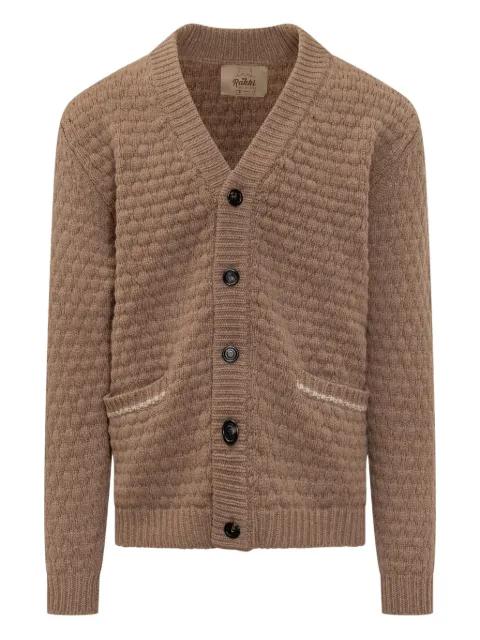 textured cardigan by RAKKI