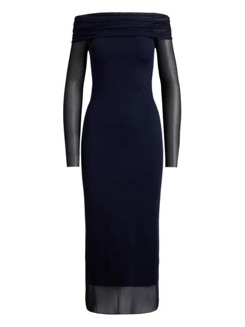 Audria off-the-shoulder layered midi dress by RALPH LAUREN