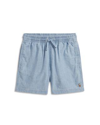 Boys' Big Fit Cotton Chambray Shorts - Little Kid by RALPH LAUREN