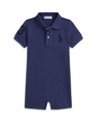 Boys' Big Pony Cotton Mesh Polo Shortall - Baby by RALPH LAUREN