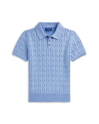 Boys' Cable Knit Cotton Polo Sweater - Little Kid by RALPH LAUREN