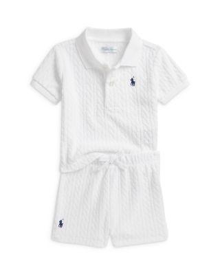 Boys' Cable Terry Polo Shirt & Shorts Cover Up - Baby by RALPH LAUREN