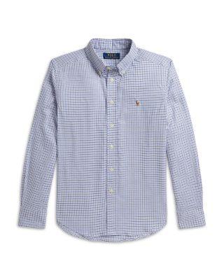 Boys' Checked Performance Oxford Shirt - Big Kid by RALPH LAUREN