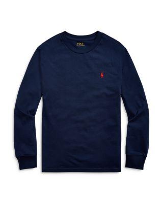 Boys' Cotton Jersey Long Sleeve Tee - Big Kid by RALPH LAUREN