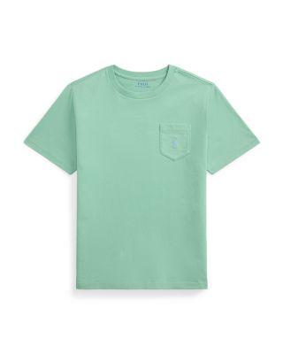 Boys' Cotton Jersey Pocket Tee - Big Kid by RALPH LAUREN