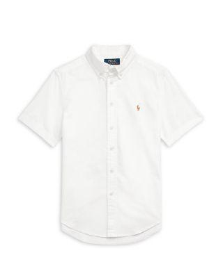 Boys' Cotton Oxford Short Sleeve Shirt - Little Kid by RALPH LAUREN