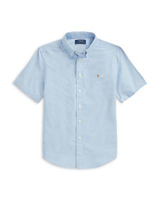 Boys' Cotton Oxford Short Sleeve Shirt - Little Kid by RALPH LAUREN