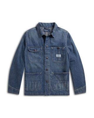 Boys' Denim Utility Jacket - Big Kid by RALPH LAUREN Boys' Denim Utility Jacket - Big Kid by RALPH LAUREN