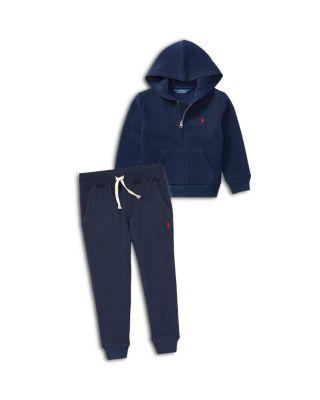 Boys' Fleece Zip Up Hoodie and Jogger Pants - Little Kid by RALPH LAUREN