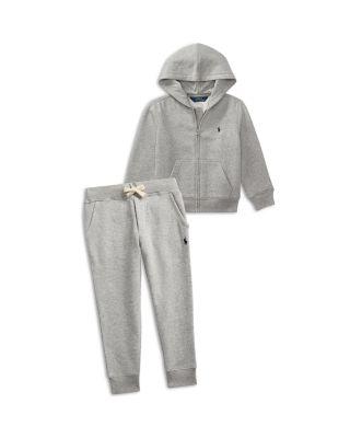 Boys' Fleece Zip Up Hoodie and Jogger Pants - Little Kid by RALPH LAUREN