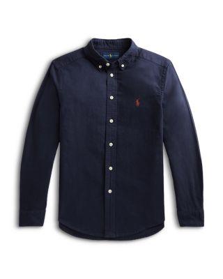 Boys' Garment Dyed Cotton Oxford Shirt - Big Kid by RALPH LAUREN