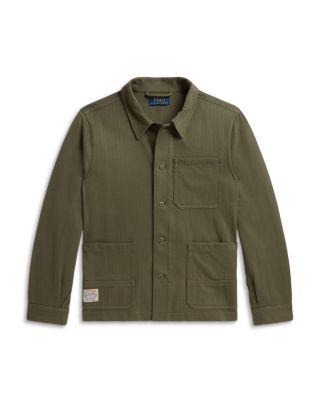 Boys' Knit Herringbone Utility Jacket - Big Kid by RALPH LAUREN