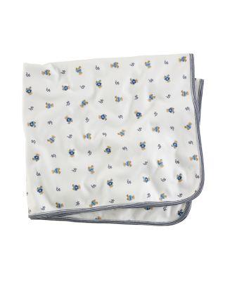 Boys' Layette Reversible Printed Receiving Blanket - Baby by RALPH LAUREN