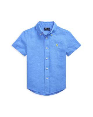 Boys' Linen Short Sleeve Shirt - Little Kid by RALPH LAUREN