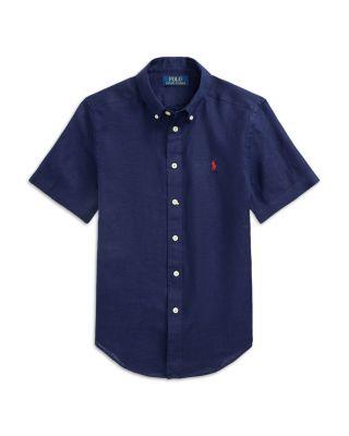 Boys' Linen Short Sleeve Shirt - Little Kid by RALPH LAUREN