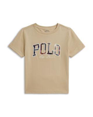 Boys' Madras Logo Cotton Jersey Tee - Little Kid by RALPH LAUREN