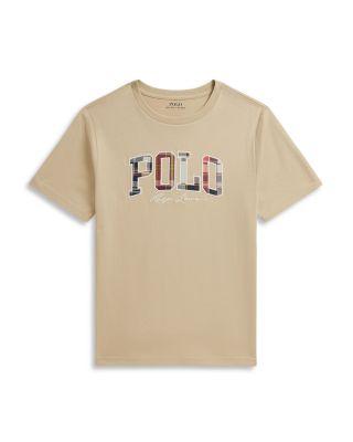 Boys' Madras Logo Cotton Jersey Tee - Little Kid by RALPH LAUREN