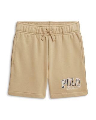 Boys' Madras Logo French Terry Shorts - Little Kid by RALPH LAUREN