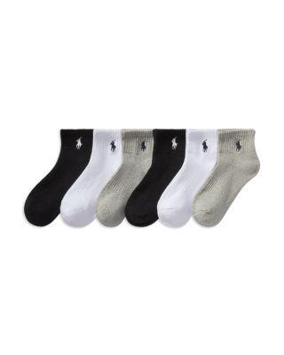 Boys' Performance Cushioned Quarter Crew Socks - Little Kid by RALPH LAUREN