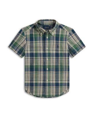 Boys' Plaid Cotton Shirt - Little Kid by RALPH LAUREN
