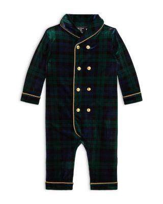 Boys' Plaid Velour Double Breasted Coverall - Baby by RALPH LAUREN