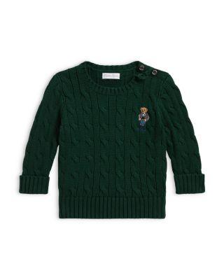 Boys' Polo Bear Cable Knit Cotton Sweater - Baby by RALPH LAUREN
