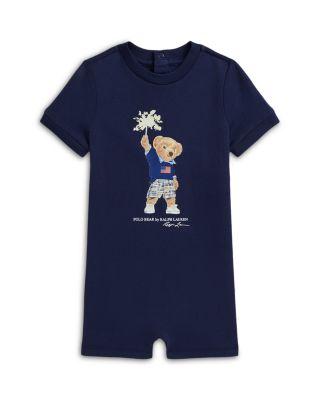 Boys' Polo Bear Cotton Jersey Shortall - Baby by RALPH LAUREN