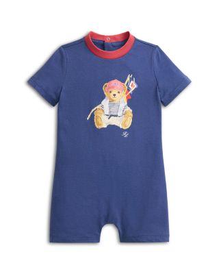 Boys' Polo Bear Cotton Jersey Shortall - Baby by RALPH LAUREN
